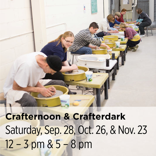 Crafternoon & Crafterdark Pottery Workshops