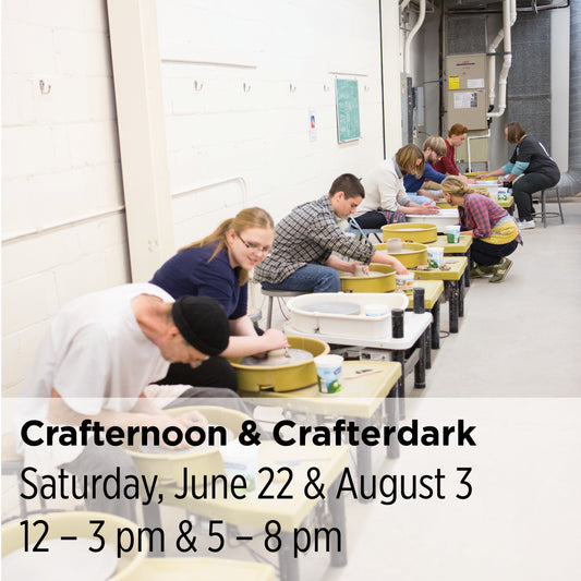 Crafternoon & Crafterdark Pottery Workshops