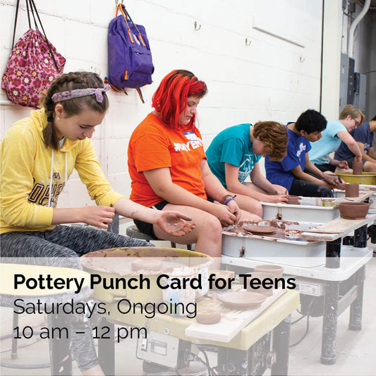 Pottery Punch Card for Teens, 24FY1