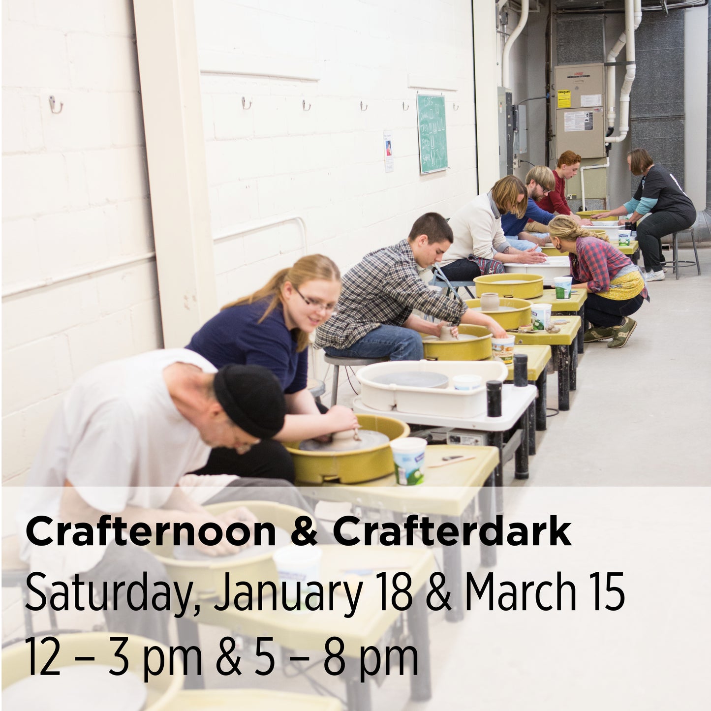 Crafternoon & Crafterdark Pottery Workshops